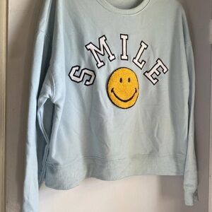 Altar'd State Light Blue Smile Sweater
